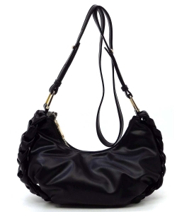Fashion Twist Hobo Shoulder Bag PA1001 BLACK
